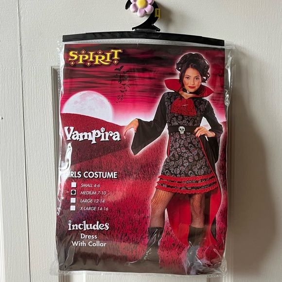 🧛♀️Girl’s Vampire Halloween Costume: - Picture 1 of 5